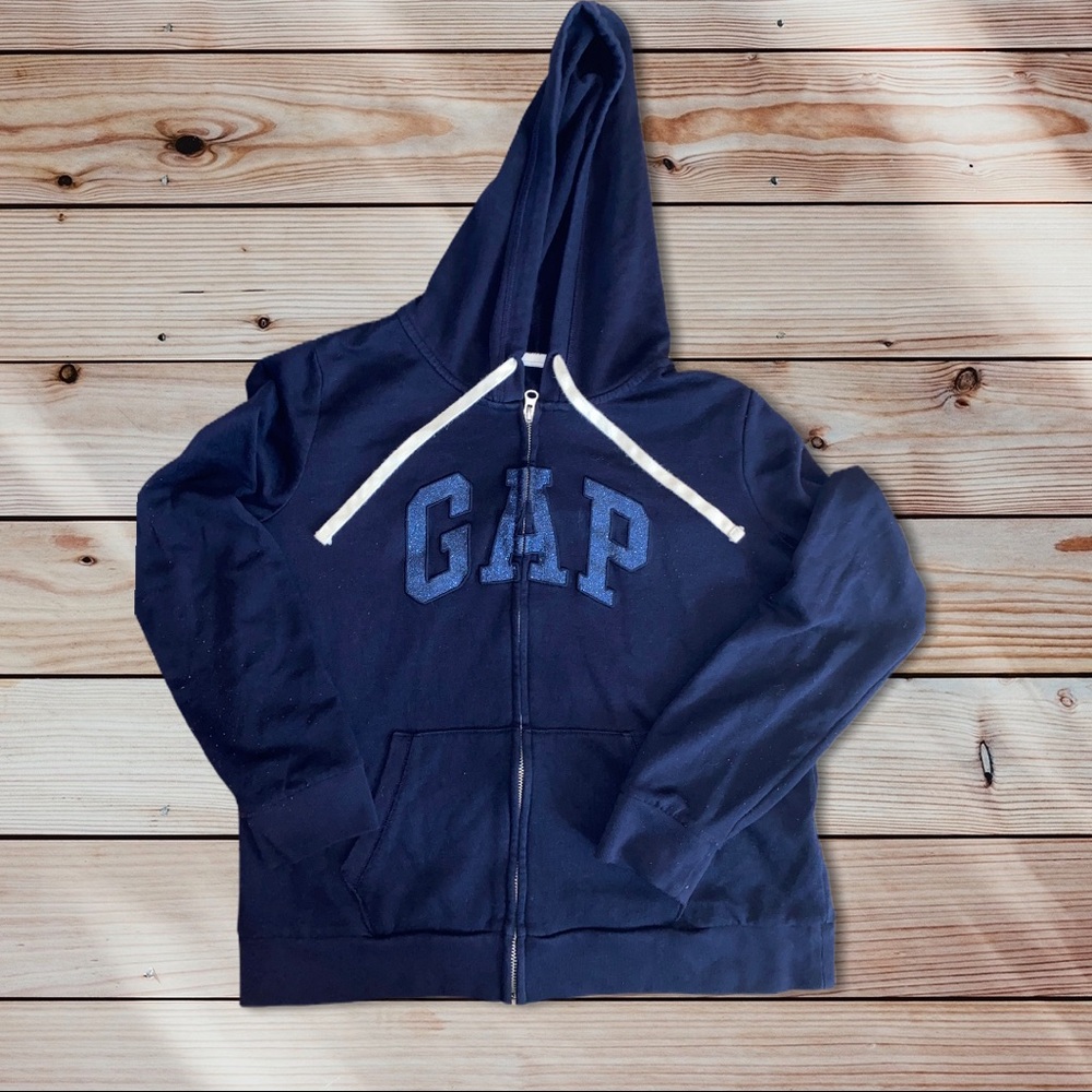 GAP Glitter Zip Up Hoodie